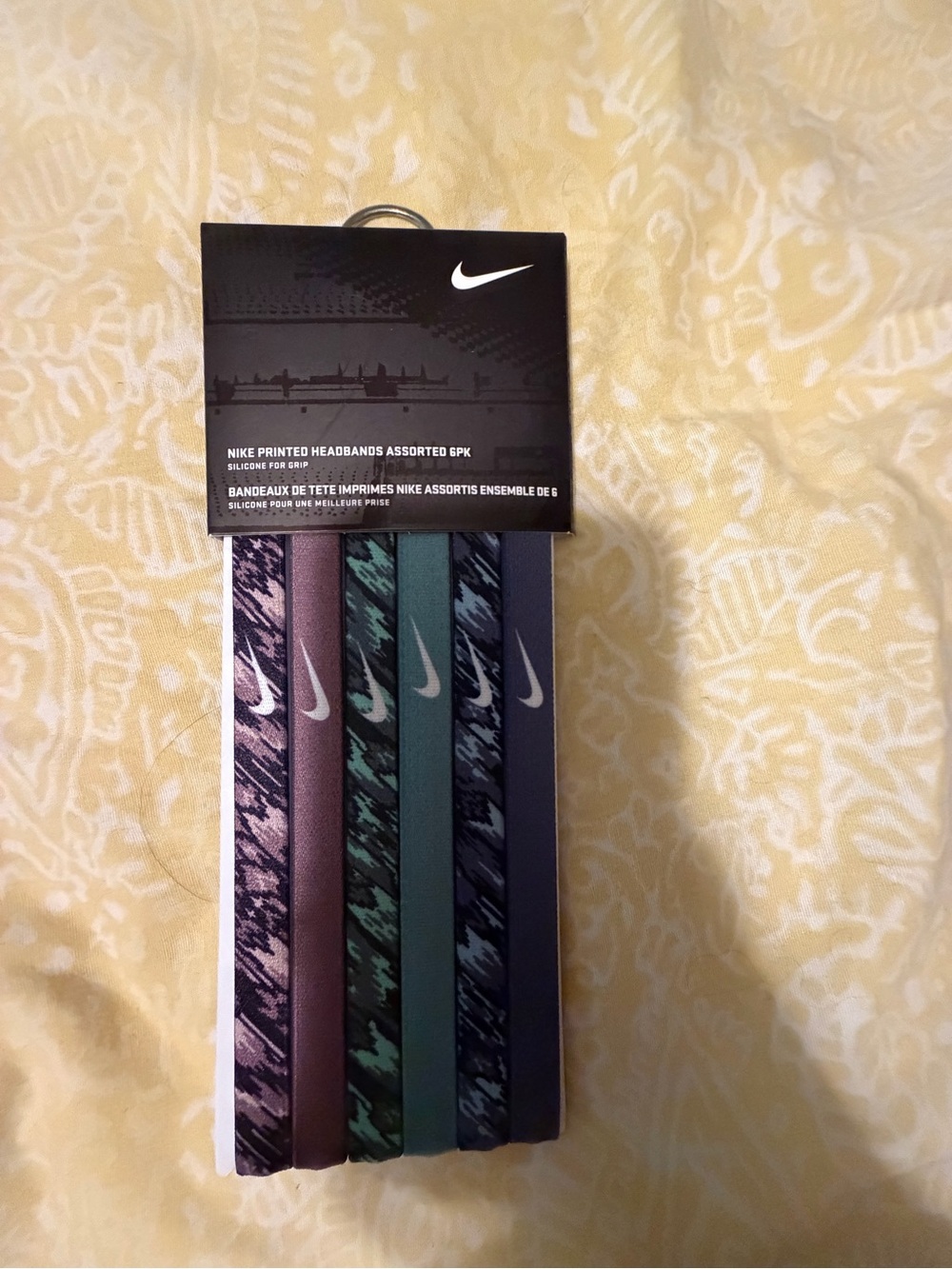 Nike Assorted Printed and Solid Hair Headbands - Pink, Plum, Green, Teal, Navy